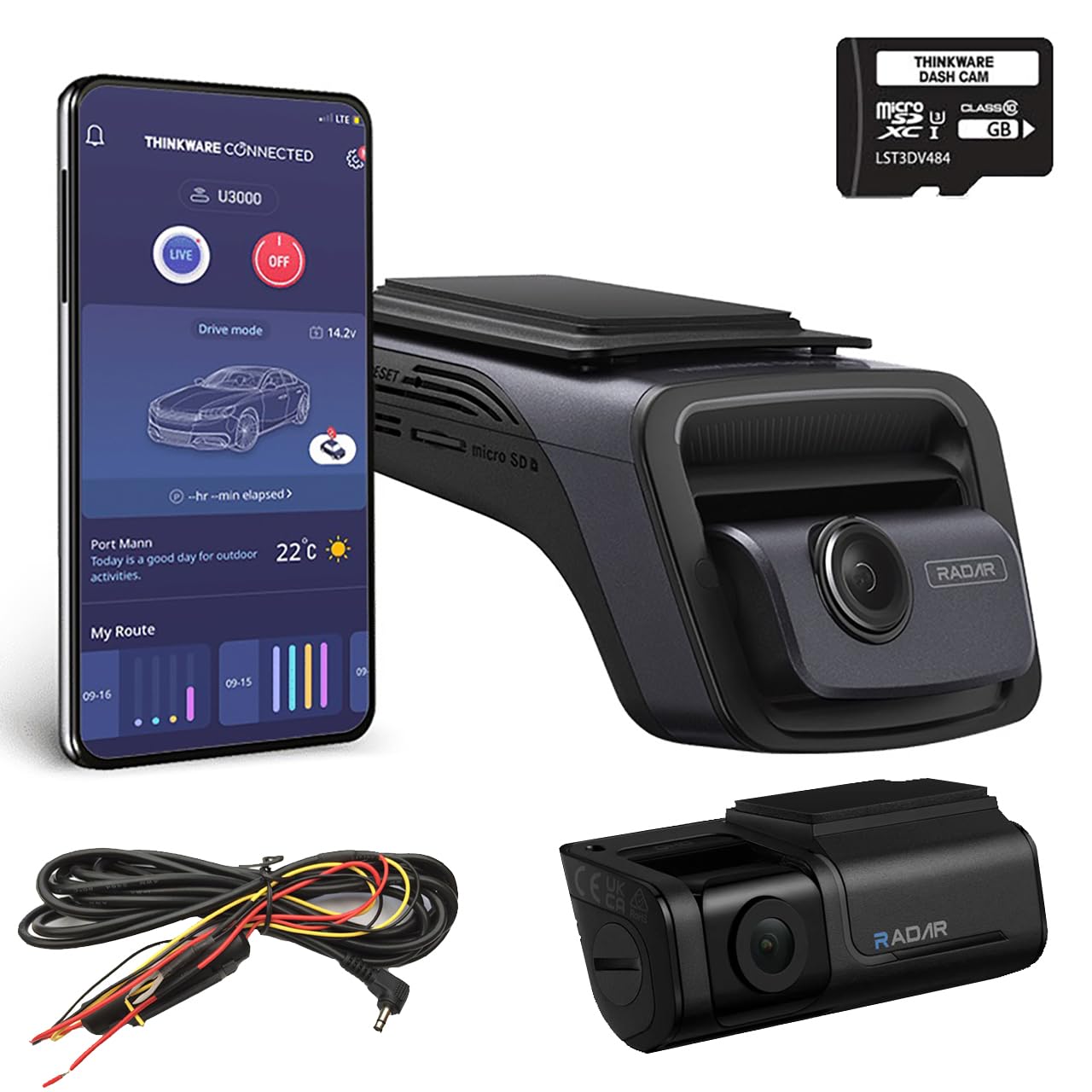 Thinkware Dash Cam U3000 4K UHD ドラレコ Amazon.co.jp: 【THINKWARE公式】 U3000 ドライブレコーダー 前後2